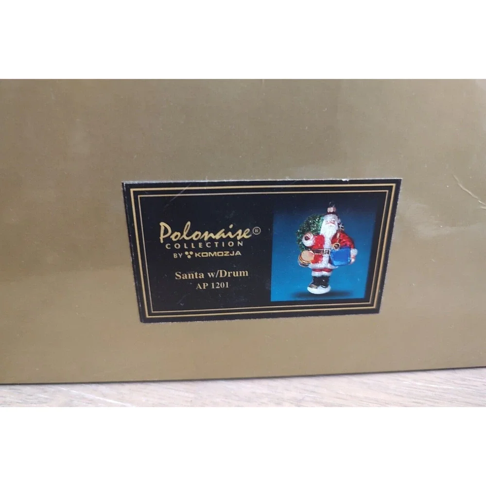 POLONAISE Kurt Adler Santa Claus with Drum AP1201 EUC‎